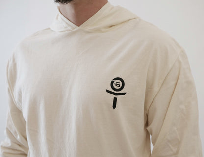 Unisex OTG V1 T-Shirt Hoodie - Parchment